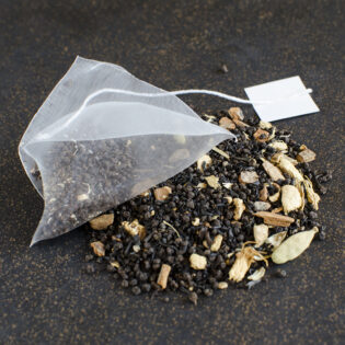 Black Masala Chai Pyramid Tea Bag, black masala chai tea, black tea, masala chai, masala chai tea, black masala chai, pyramid tea, zentea black masala chai tea